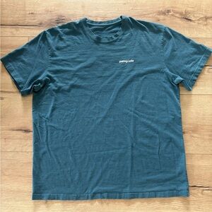 Patagonia Men's Blue T-Shirt p6 logo responsibili-tee